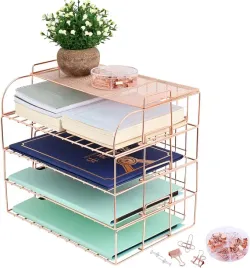 polka-na-dokumenty-a4-z-4-poziomami-i-gorna-polka-prezentacyjna