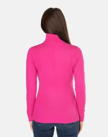 golf-damski-megitarnow-rozowy-wiskoza-dlugi-rekaw-uniwersalny