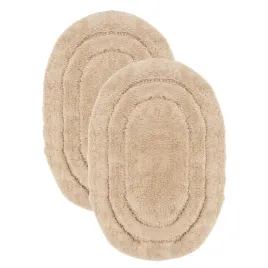 dywanik-lazienkowy-bezowy-komplet-2szt-okragly-antyposlizg-miekki-40x60cm