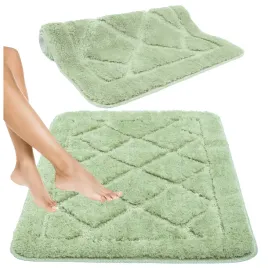 dywanik-lazienkowy-e-floor-zielony-poliester-50x80-cm-antyposlizgowy