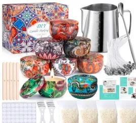 swiece-zestaw-do-diy-woskowych-knoty-garnek-puszki-akcesoria