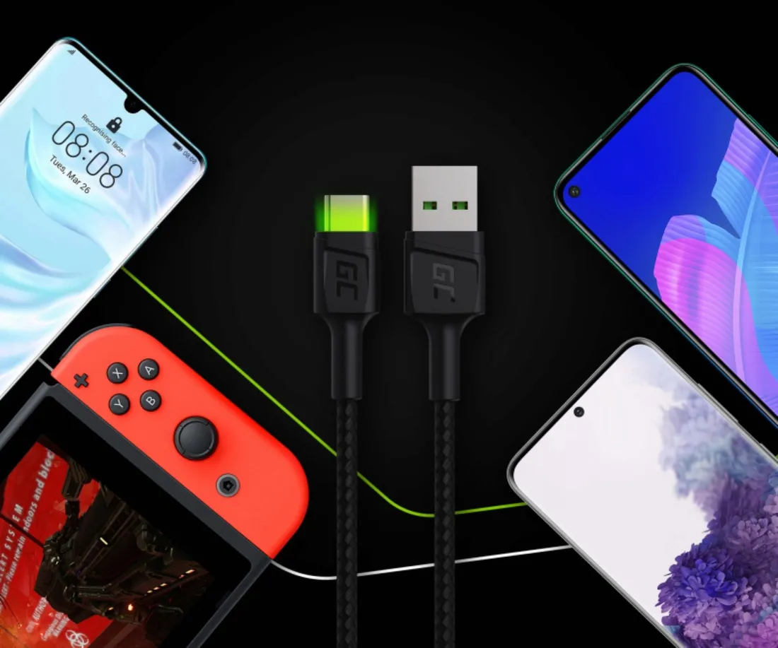przewod-usb-c-2m-ray-usb-a-usb-c-green-cell-kod-producenta-przewod-usb-c-2m-ray-usb-a-usb-c-green-cell
