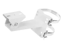 bialy-uchwyt-wspornik-metalowy-do-kamer-na-slup-do-slupa-z-opaska-zaciskowa