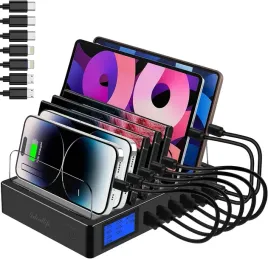 ideallife-i13-stacja-ladujaca-do-wielu-urzadzen-7-portow-70-w