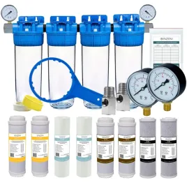 zestaw-filtrow-inzeni-4-stopniowy-odzelaziajaco-zmiekczajacy-z-manometrami