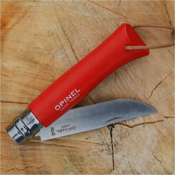 noz-opinel-colorama-08-inox-grab-czerwony-rzemien-material-rekojesci-drewno