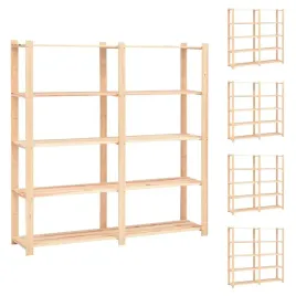 regaly-z-5-polkami-5-szt-170x38x170-cm-sosna-500-kg