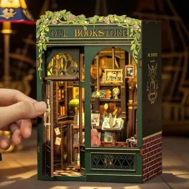 diy-book-nook-domek-mini-z-led-zestaw-kreatywny-3d-do-budowy-zielony