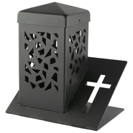 znicz-metalowy-lampion-solidny-czarny-21-cm