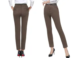 spodnie-eleganckie-damskie-proste-dluga-brazowy-rozmiar-34