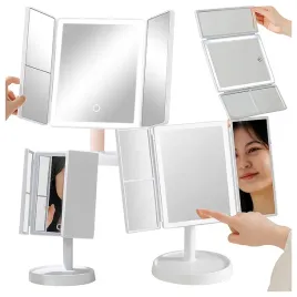 lusterko-kosmetyczne-stojace-biale-led-2x-3x-skladane