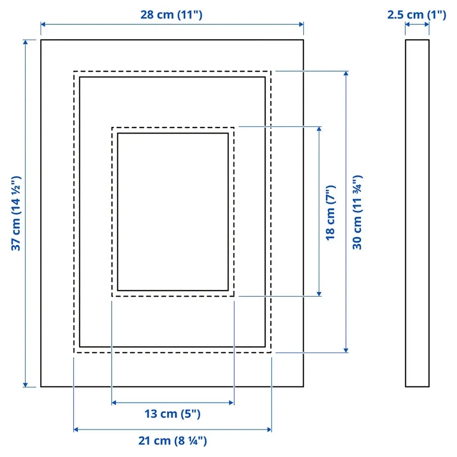 ikea-edsbruk-ramka-bialy-21x30-cm-waga-z-opakowaniem-0-5-kg