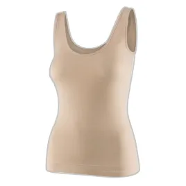 brubeck-damska-koszulka-termoaktywna-bez-rekawow-comfort-merino-bezowy-m