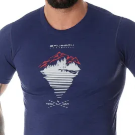 brubeck-koszulka-outdoor-wool-pro-meska-niebieski-gora-z-linii-2-xxl