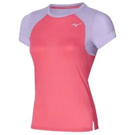 koszulka-do-biegania-damska-mizuno-dryaeroflow-tee-sunkissed-coral-xl