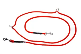 smycz-przepinana-regulowane-przepiecia-pomaranczowa-260cm-8mm-przez-ramie