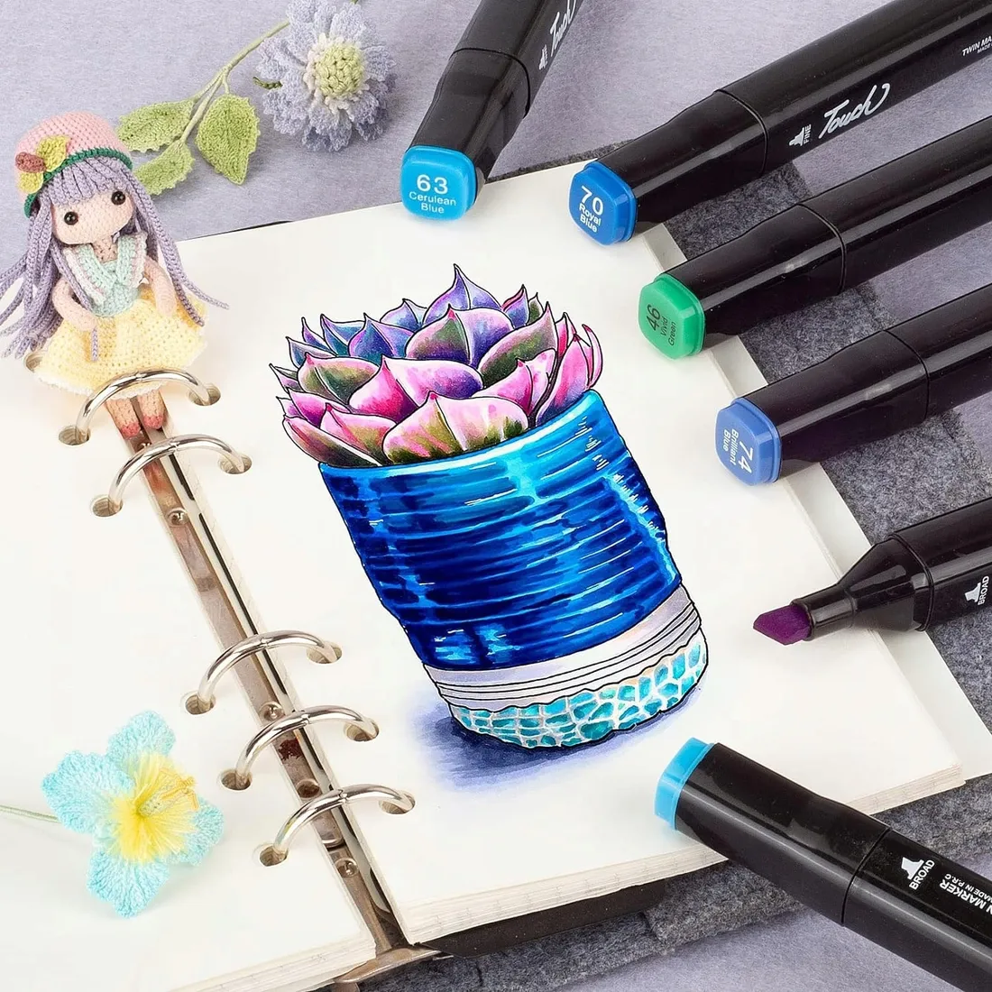 markery-akwarelowe-zestaw-100-szt-pisaki-flamastry-mazaki-wodoodporne-rodzaj-promarkery