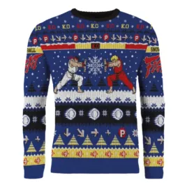 street-fighter-swiateczny-sweter-christmas-sweater-ryu-ken