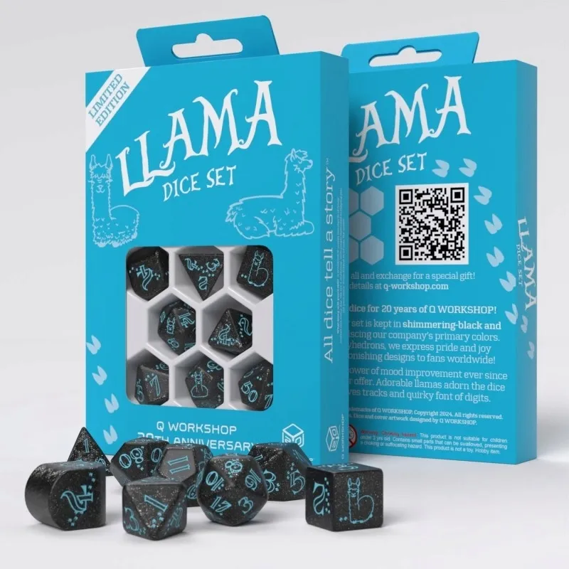 q-workshop-20th-anniversary-llama-dice-set-nazwa-20th-anniversary-llama-dice-set