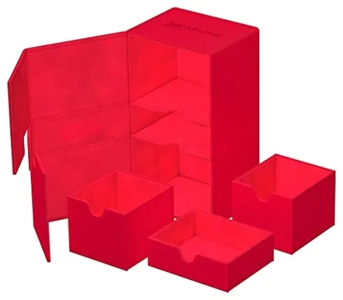 pudelko-flipntray-xenoskin-200-monocolor-red-producent-ultimate-guard