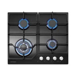 plyta-gazowa-concept-pdv7460bc-czarna-szklo-4-palniki-zeliwne-wok