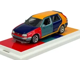 matchbox-collectors-1995-vw-volkswagen-golf-mk3-harlequin-hwx70-model-nowy