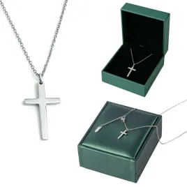 lancuszek-meski-posrebrzany-z-krzyzykiem-stal-chirurgiczna-45-cm-ankier