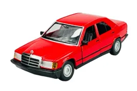 bburago-mercedes-benz-190e-2-6-w201-czerwony-1-25-baby-benz-nowy-metalowy