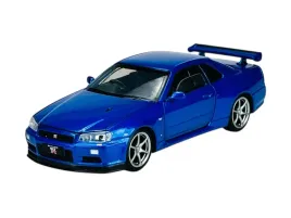 tayumo-nissan-skyline-gt-r34-v-spec-ii-niebieski-1-32-nowy-metal-model