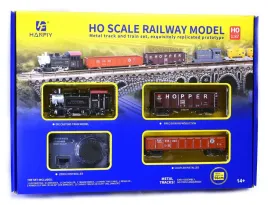 kolejka-h0-1-87-lokomotywa-i-dwa-wagony-tory-96cm-zasilacz