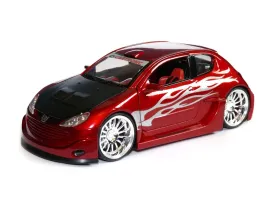 peugeot-206-tuning-model-welly-w-skali-1-24-czerw