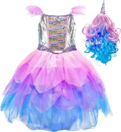 kostium-przebranie-karnawal-suknia-jednorozec-z-peruka-cekiny-ikali-r-110