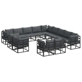 zestaw-sof-na-ogrod-z-poduszka-13-szt-czarny-aluminium