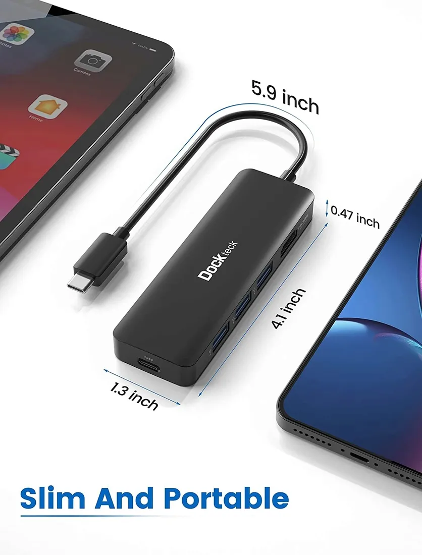 koncentrator-usb-c-hub-hdmi-adapter-5-w-1-dockteck-dd0031-waga-z-opakowaniem-0-2-kg
