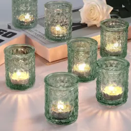 azuritek-zestaw-12-sztuk-swiecznikow-oslonek-zielone-szklo-na-podgrzewacze