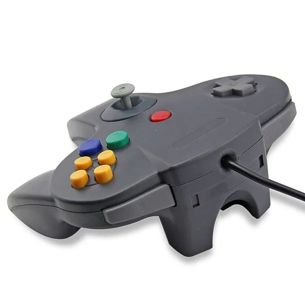 pad-kontroler-do-nintendo-n64-czarny-retro-gamepad-joystick-kontroler-pochodzenie-brak-informacji