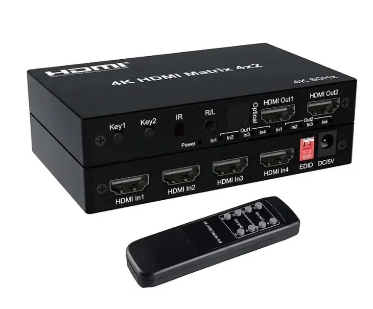 przelacznik-extractor-audio-4k-hdmi-matrix-4x2-rozdzielacz-switch-waga-z-opakowaniem-1-05-kg-kod-producenta-vlhdmimat4x2rs
