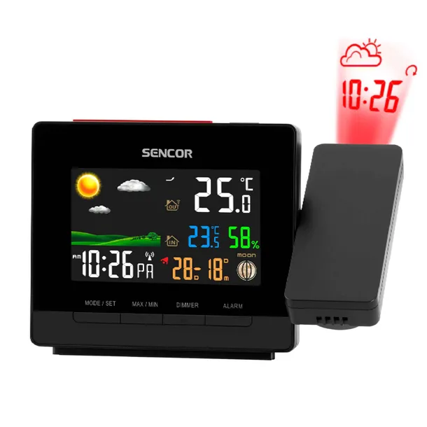 stacja-pogody-z-projektorem-sencor-sws-5400-kolor-czarny