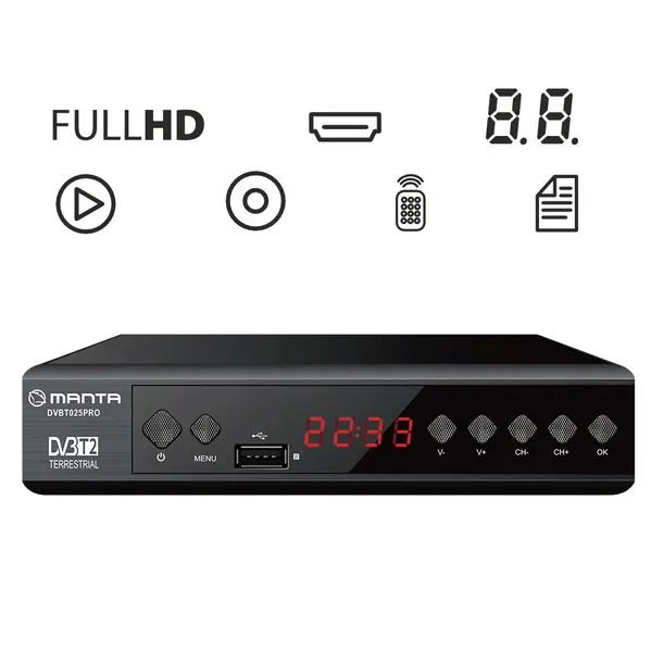 tuner-dvb-t2-manta-dvbt025pro-waga-z-opakowaniem-0-43-kg