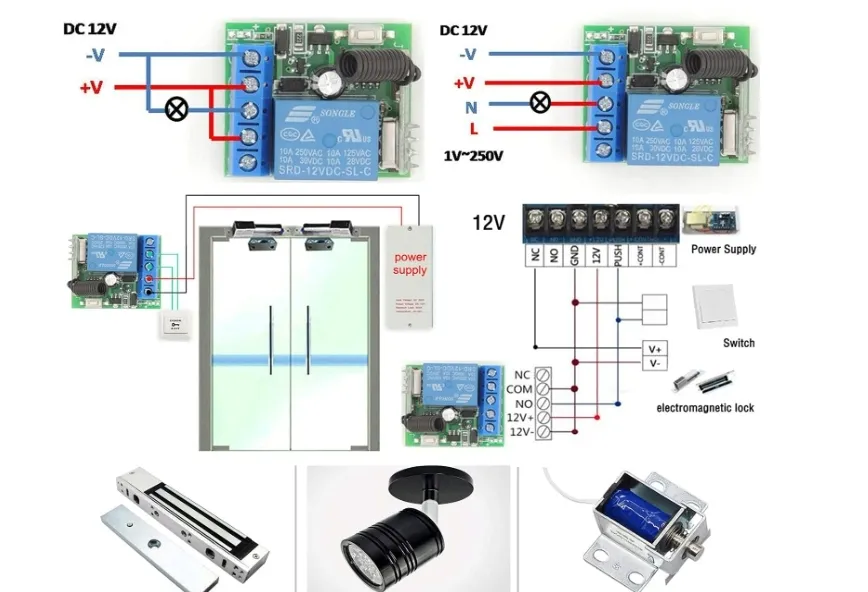 dieserc-433mhz-dc-12v-1ch-ev1527-modul-sterownik-2x-pilot-rodzaj-sterownik