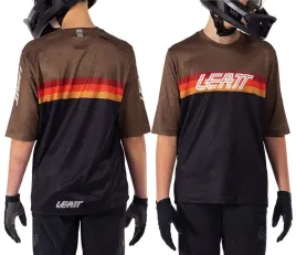 koszulka-leatt-mtb-enduro-3-0-krotki-rekaw-3-4-black-brown-xl