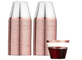 kubki-plastikowe-wielorazowe-zloto-rose-gold-270ml-60-sztuk-eleganckie