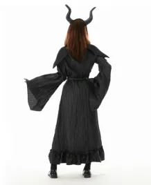 kostium-krolowa-czarownic-165-175cm-suknia-rogi-paznokcie-kly-karnawal-2025