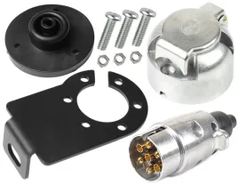 gniazdo-przyczepy-7-pin-wtyczka-gniazda-wspornik-i-sruby-zestaw