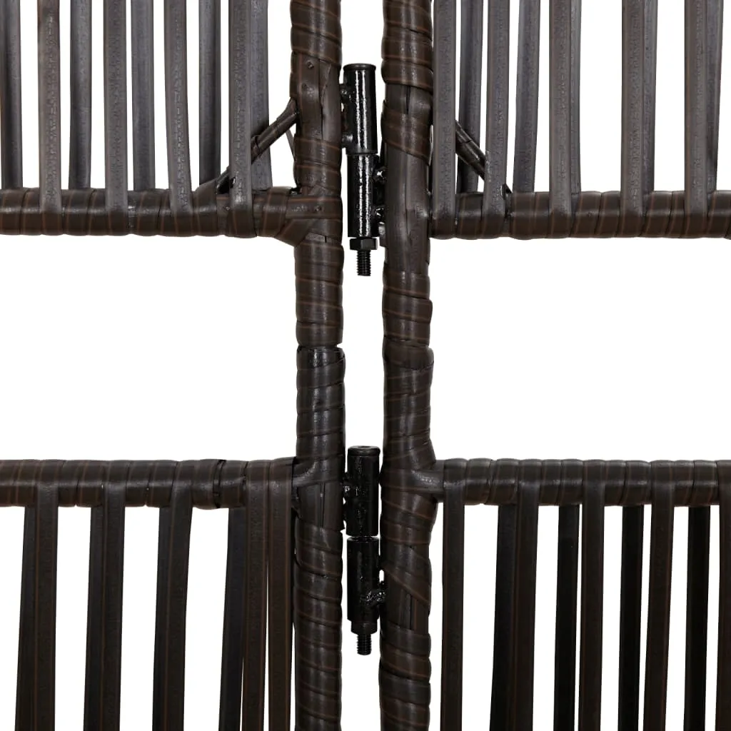 parawan-4-panelowy-brazowy-polirattan-stan-nowy