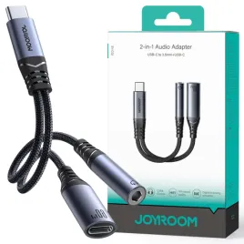 adapter-audio-2w1-joyroom-sy-c02-usb-c-do-3-5mm-i-usb-c-czarny