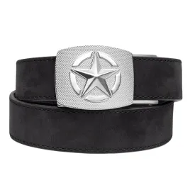 pas-taktyczny-kore-essentials-star-buckle-black-buffalo-leather-gun-belt