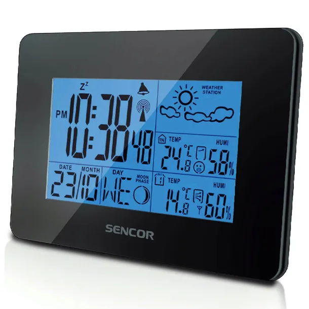 stacja-pogody-z-budzikiem-sencor-sws-51b-zegar-radiowy-czujnik-zewnetrzny-kolor-czarny