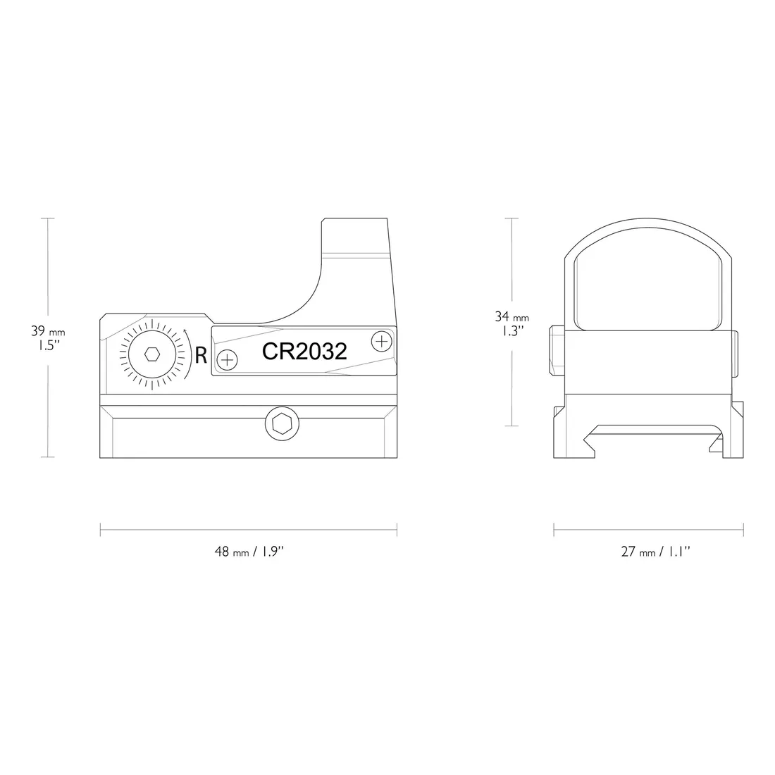 hawke-kolimator-otwarty-micro-reflex-3-moa-wide-view-waga-z-opakowaniem-0-15-kg