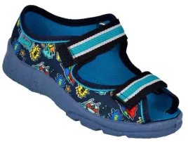 befado-kapcie-dzieciece-rzepy-niebieski-rozmiar-26
